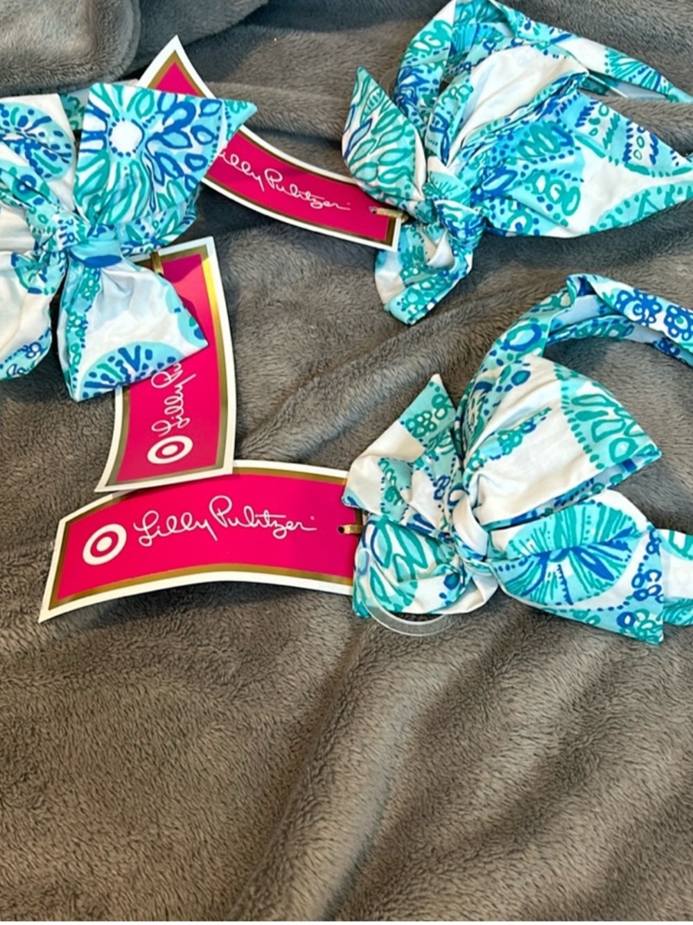 Lilly Pulitzer Teal & Blue Knotted Headband-NWT